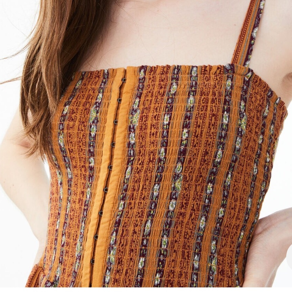 Aeropostale Textured Brown and Purple Top